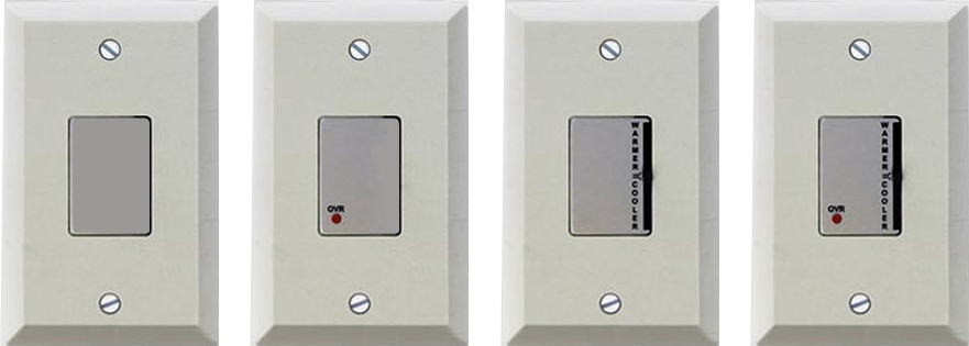Standard Room Sensor with Override and Slide Adjust